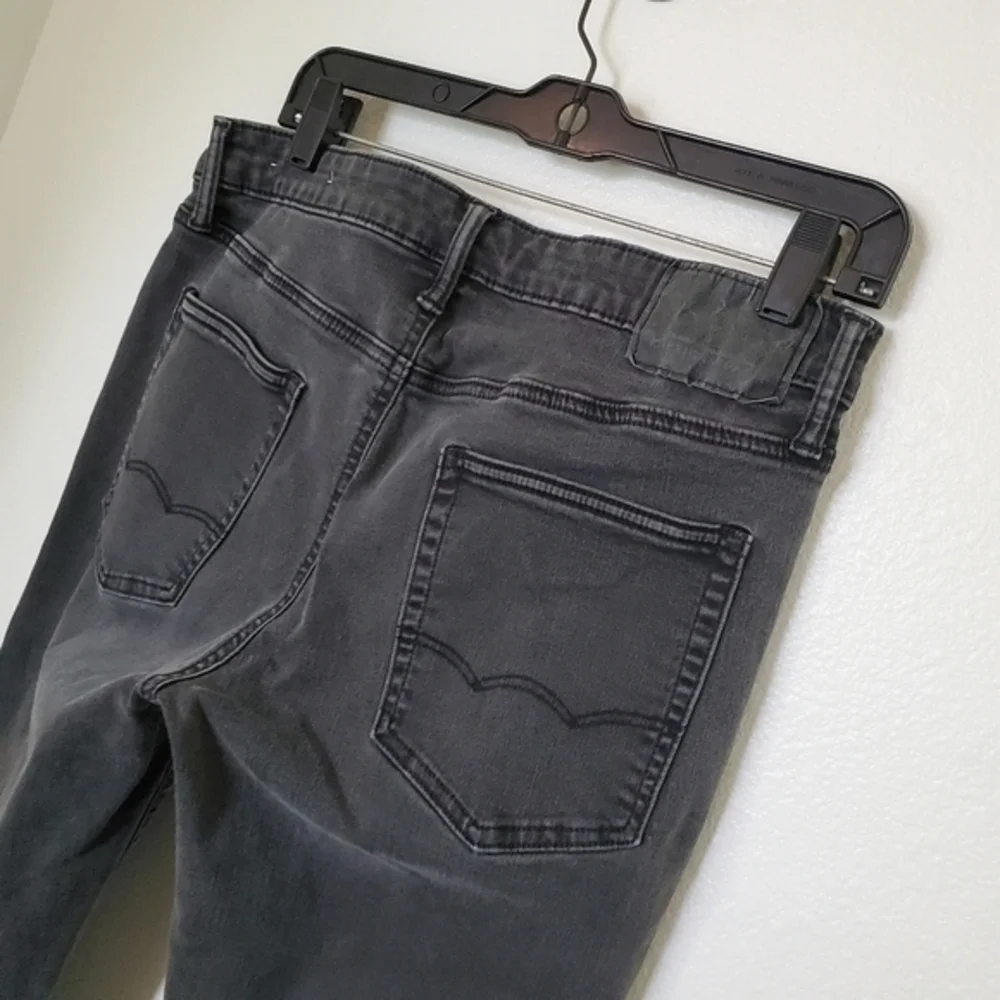 American Eagle Men's Slim Straight‎ Leg Black Wash Denim Jeans 32x30